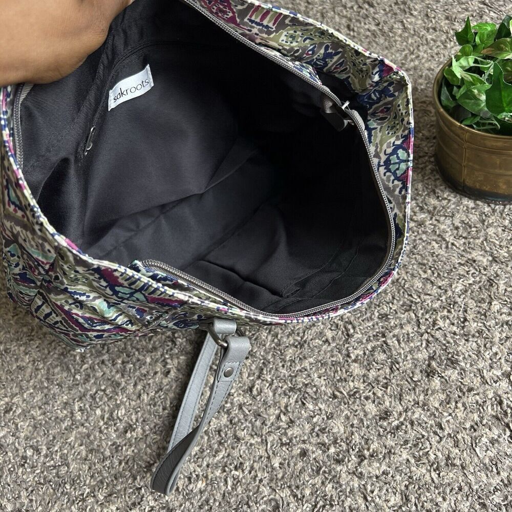 Sakroots Artists Circle Slate Brave Beauty Med Metro Tote Shoulder Bag New - Picture 5 of 7